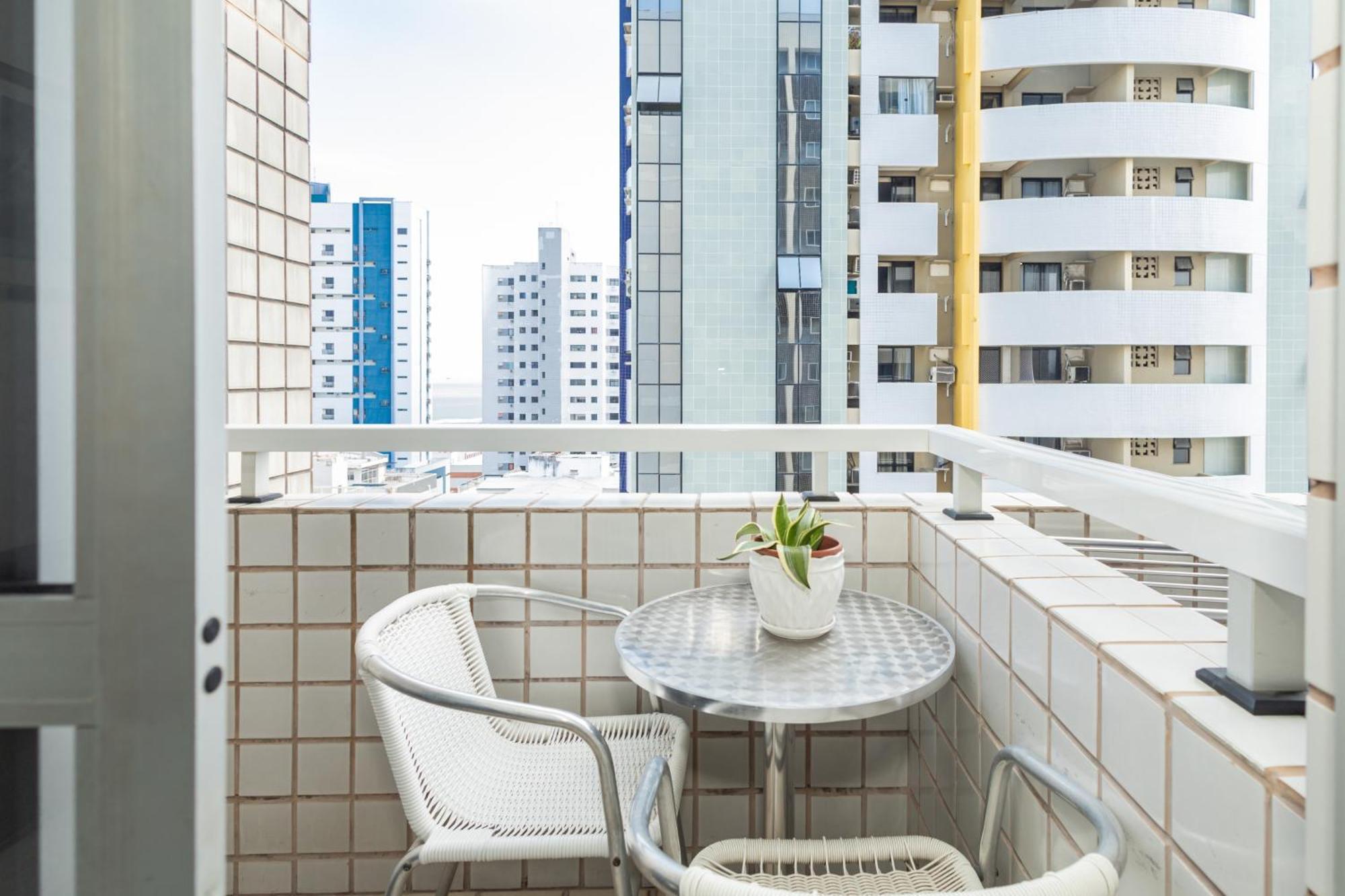 Vista Mar E Lagoa - Cozinha E Frigobar - Apartamento Flat Proximo A Praia São Luís Dış mekan fotoğraf